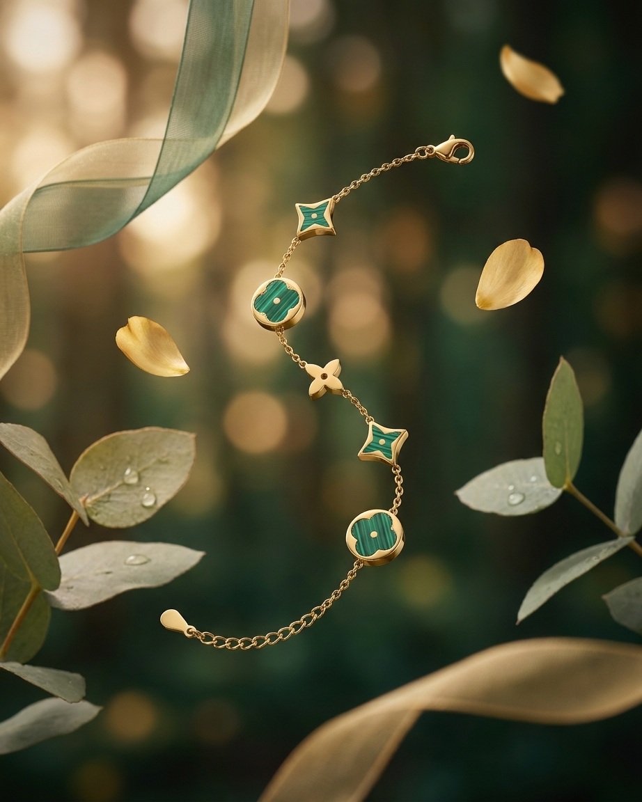 Emerald Geometry Grace Bracelet