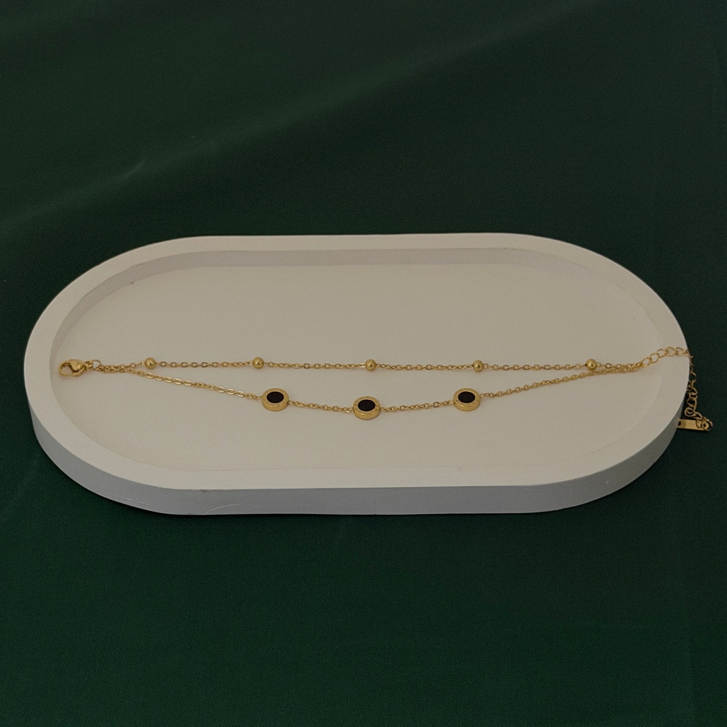 Noir Luna Dual Layer Bracelet