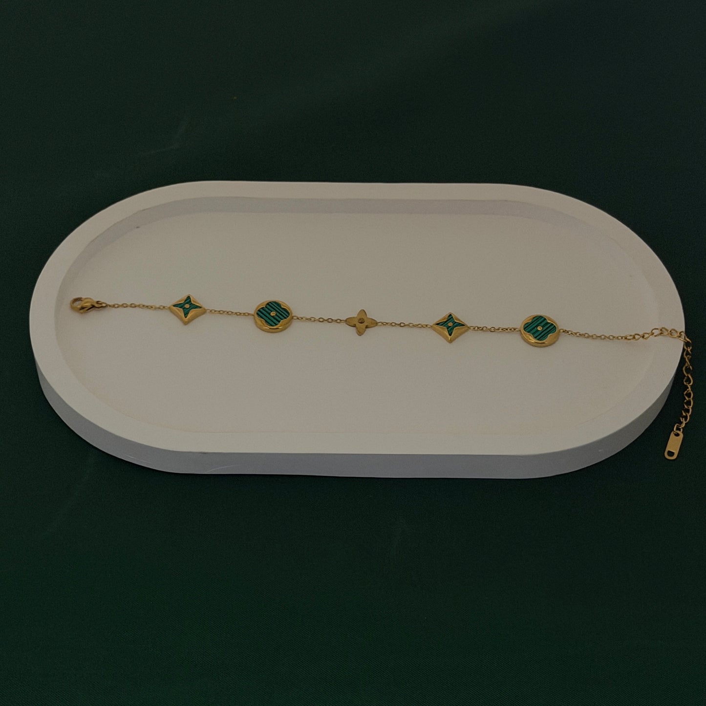Emerald Geometry Grace Bracelet