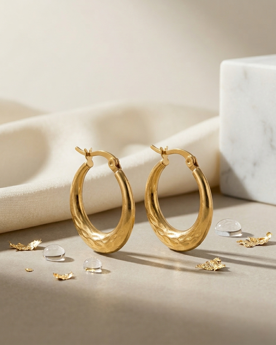 Forma Hammered Hoops