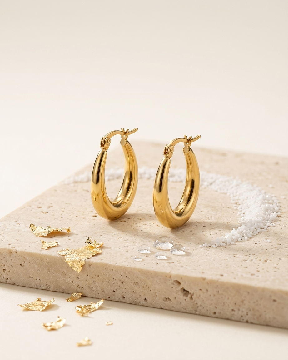 Aura Classic Oval Hoops