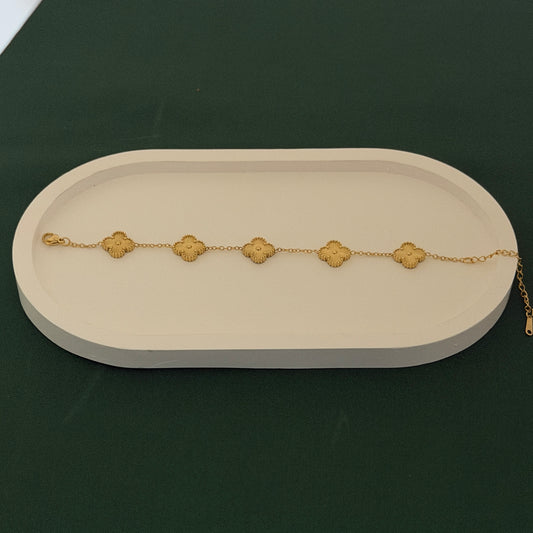 Golden Bloom Charm Bracelet