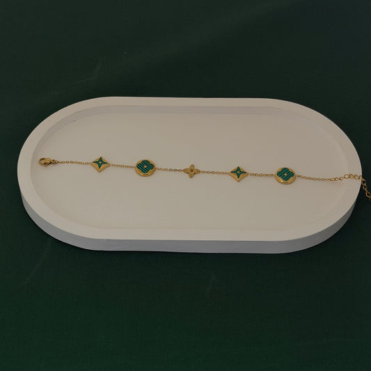 Emerald Geometry Grace Bracelet