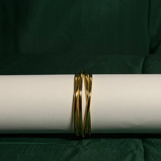 Trinity Flow Gold Cuff