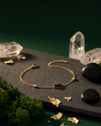 Midnight Heart Grace Bracelet