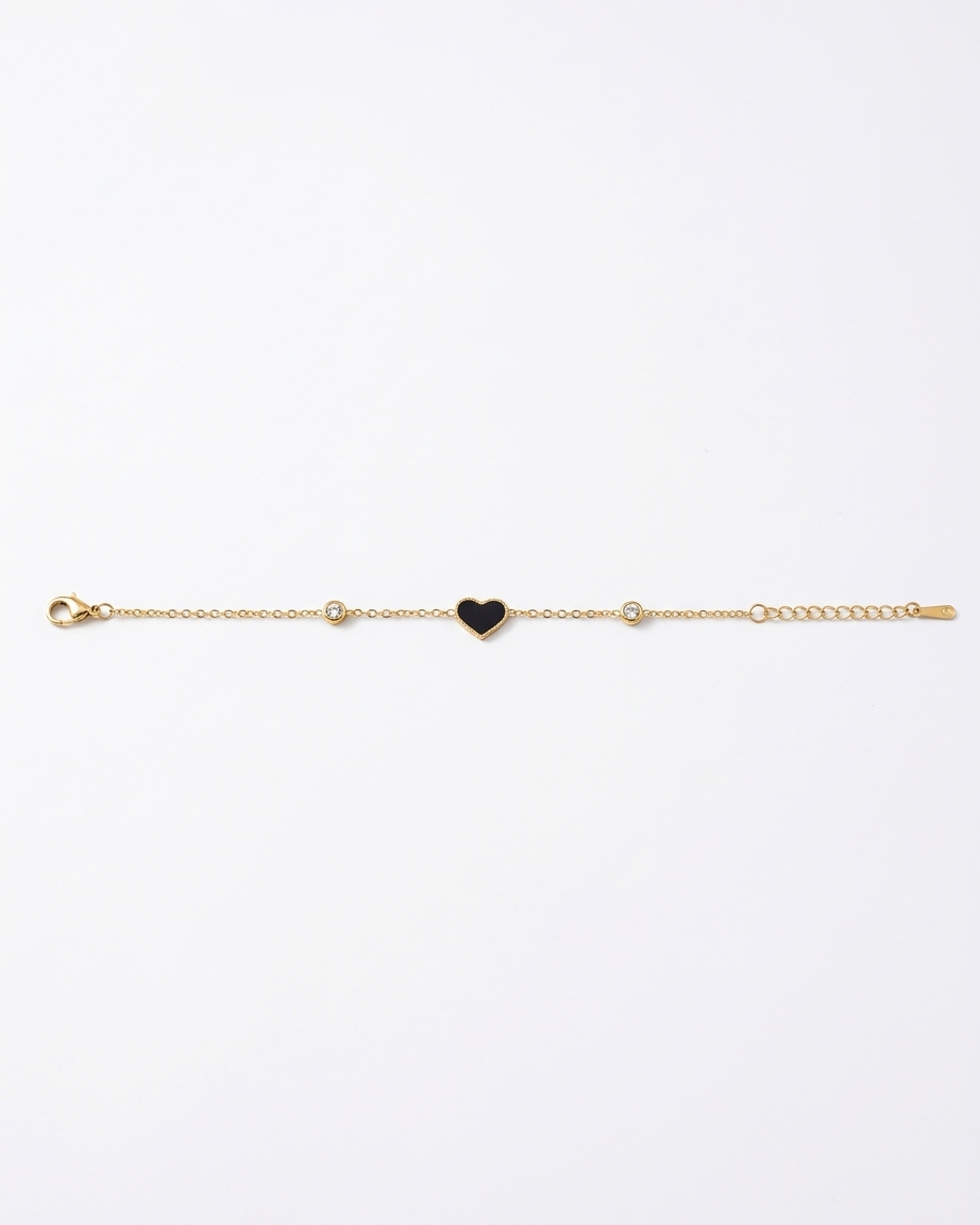 Midnight Heart Grace Bracelet