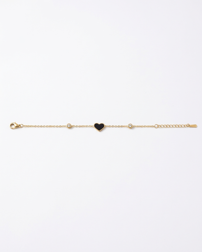 Midnight Heart Grace Bracelet