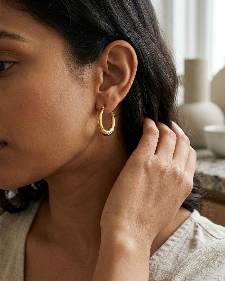Forma Hammered Hoops
