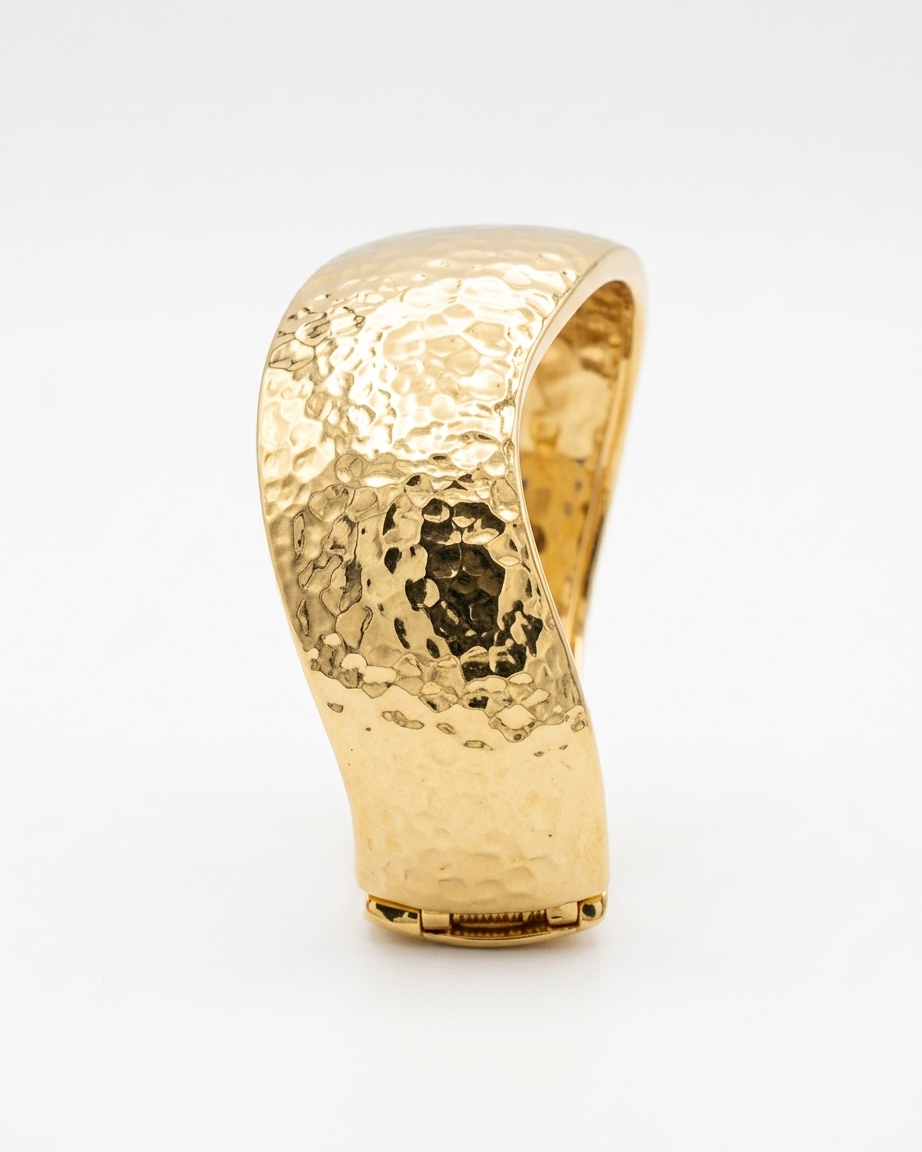 Aurelia Hammered Gold Cuff