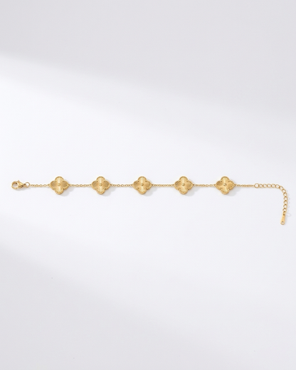 Golden Bloom Charm Bracelet