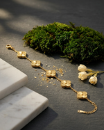 Golden Bloom Charm Bracelet
