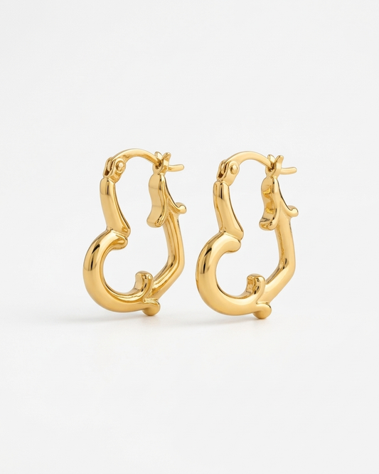 Aura Curve Mini Hoops