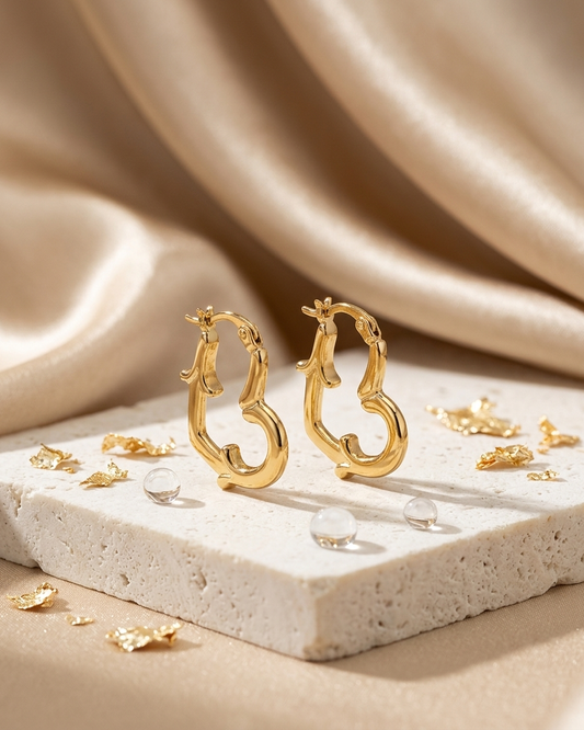 Aura Curve Mini Hoops