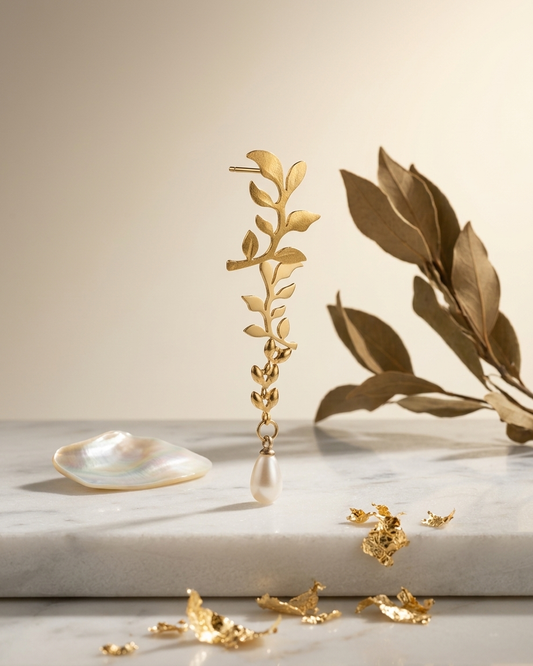Lunaria Pearl Trail Earring
