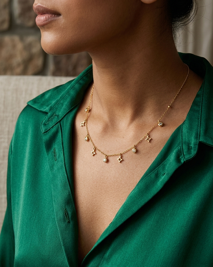 Celestial Star Charm Necklace
