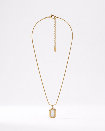 Golden Ivory Cameo Pendant Necklace